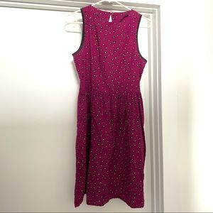 Nooworks Purple Evil Eyes Sleeveless Dress